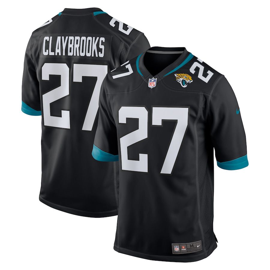 Men Jacksonville Jaguars #27 Chris Claybrooks Nike Black Game NFL Jersey